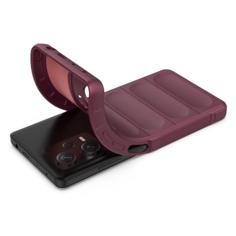 Magic Shield Case etui do Xiaomi Redmi Note 12 Pro+ elastyczny pancerny pokrowiec burgundowe Magic Shield Case etui do Xiaomi Redmi Note 12 Pro+ elastyczny pancerny pokrowiec burgundowe
