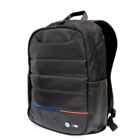 Plecak BMW Carbon&Nylon Tricolor 16" - czarny Plecak BMW Carbon&Nylon Tricolor 16" - czarny