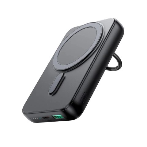 Powerbank bezprzewodowy 10000mAh Joyroom JR-W050 20W MagSafe z podstawką + kabel USB-C - czarny Powerbank bezprzewodowy 10000mAh Joyroom JR-W050 20W MagSafe z podstawką + kabel USB-C - czarny