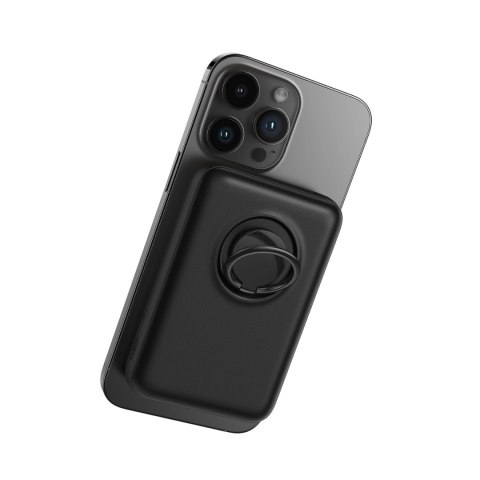 Powerbank bezprzewodowy 10000mAh Joyroom JR-W050 20W MagSafe z podstawką + kabel USB-C - czarny Powerbank bezprzewodowy 10000mAh Joyroom JR-W050 20W MagSafe z podstawką + kabel USB-C - czarny