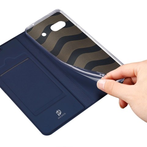 Dux Ducis Skin Pro etui do Google Pixel 7a pokrowiec z klapką portfel na kartę podstawka niebieskie