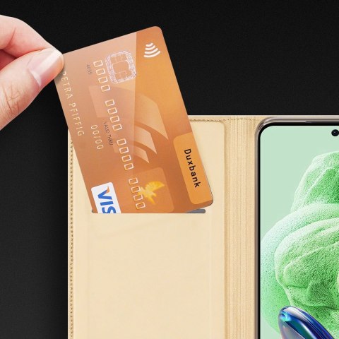 Dux Ducis Skin Pro etui do Xiaomi Redmi Note 12 5G / Poco X5 5G pokrowiec z klapką portfel na kartę podstawka czarne Dux Ducis Skin Pro etui do Xiaomi Redmi Note 12 5G / Poco X5 5G pokrowiec z klapką portfel na kartę podstawka czarne