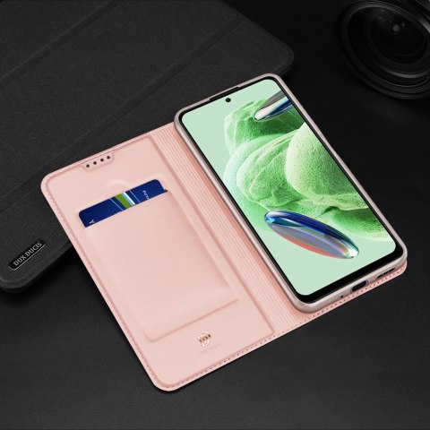 Dux Ducis Skin Pro etui do Xiaomi Redmi Note 12 5G / Poco X5 5G pokrowiec z klapką portfel na kartę podstawka czarne Dux Ducis Skin Pro etui do Xiaomi Redmi Note 12 5G / Poco X5 5G pokrowiec z klapką portfel na kartę podstawka czarne