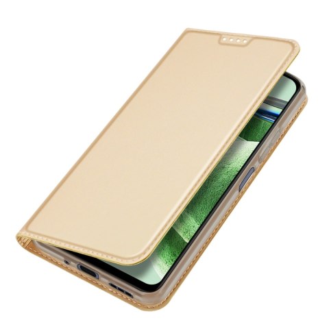 Dux Ducis Skin Pro etui do Xiaomi Redmi Note 12 Pro / Poco X5 Pro 5G pokrowiec z klapką portfel na kartę podstawka złote Dux Ducis Skin Pro etui do Xiaomi Redmi Note 12 Pro / Poco X5 Pro 5G pokrowiec z klapką portfel na kartę podstawka złote