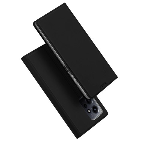 Dux Ducis Skin Pro etui do Xiaomi Redmi Note 12 pokrowiec z klapką portfel na kartę podstawka czarne Dux Ducis Skin Pro etui do Xiaomi Redmi Note 12 pokrowiec z klapką portfel na kartę podstawka czarne