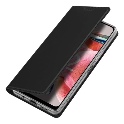 Dux Ducis Skin Pro etui do Xiaomi Redmi Note 12 pokrowiec z klapką portfel na kartę podstawka czarne Dux Ducis Skin Pro etui do Xiaomi Redmi Note 12 pokrowiec z klapką portfel na kartę podstawka czarne