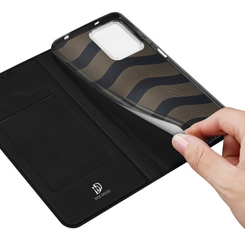 Dux Ducis Skin Pro etui do Xiaomi Redmi Note 12 pokrowiec z klapką portfel na kartę podstawka czarne Dux Ducis Skin Pro etui do Xiaomi Redmi Note 12 pokrowiec z klapką portfel na kartę podstawka czarne
