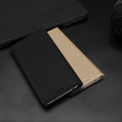 Dux Ducis Skin Pro etui do Xiaomi Redmi Note 12 pokrowiec z klapką portfel na kartę podstawka czarne Dux Ducis Skin Pro etui do Xiaomi Redmi Note 12 pokrowiec z klapką portfel na kartę podstawka czarne