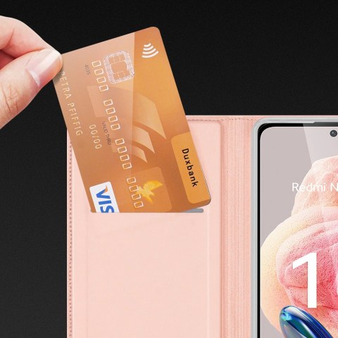 Dux Ducis Skin Pro etui do Xiaomi Redmi Note 12 pokrowiec z klapką portfel na kartę podstawka czarne Dux Ducis Skin Pro etui do Xiaomi Redmi Note 12 pokrowiec z klapką portfel na kartę podstawka czarne
