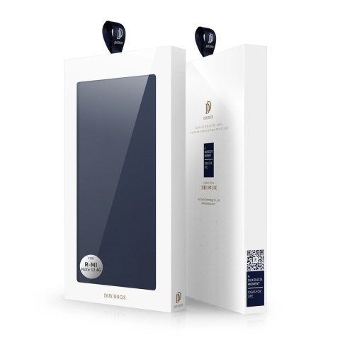 Dux Ducis Skin Pro etui do Xiaomi Redmi Note 12 pokrowiec z klapką portfel na kartę podstawka niebieskie Dux Ducis Skin Pro etui do Xiaomi Redmi Note 12 pokrowiec z klapką portfel na kartę podstawka niebieskie