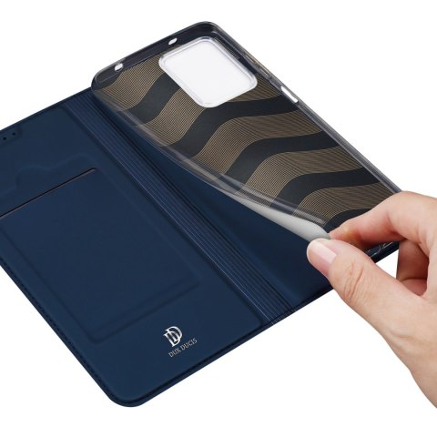 Dux Ducis Skin Pro etui do Xiaomi Redmi Note 12 pokrowiec z klapką portfel na kartę podstawka niebieskie Dux Ducis Skin Pro etui do Xiaomi Redmi Note 12 pokrowiec z klapką portfel na kartę podstawka niebieskie