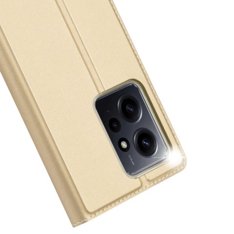 Dux Ducis Skin Pro etui do Xiaomi Redmi Note 12 pokrowiec z klapką portfel na kartę podstawka złote Dux Ducis Skin Pro etui do Xiaomi Redmi Note 12 pokrowiec z klapką portfel na kartę podstawka złote