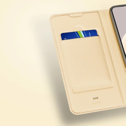 Dux Ducis Skin Pro etui do Xiaomi Redmi Note 12 pokrowiec z klapką portfel na kartę podstawka złote Dux Ducis Skin Pro etui do Xiaomi Redmi Note 12 pokrowiec z klapką portfel na kartę podstawka złote