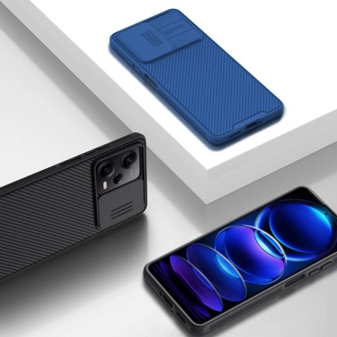 Nillkin CamShield Pro Case etui do Xiaomi Redmi Note 12 Pro / Poco X5 Pro 5G pokrowiec z osłoną na aparat czarne