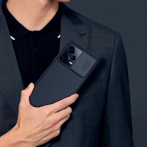Nillkin CamShield Pro Case etui do Xiaomi Redmi Note 12 Pro / Poco X5 Pro 5G pokrowiec z osłoną na aparat czarne