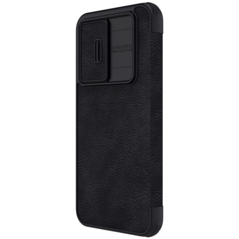 Nillkin Qin Leather Pro Case etui do Samsung Galaxy A54 5G pokrowiec z klapką osłona na aparat czarne