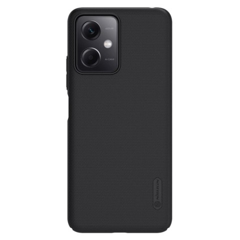 Nillkin Super Frosted Shield etui do Xiaomi Redmi Note 12 5G / Poco X5 5G pokrowiec na telefon czarne Nillkin Super Frosted Shield etui do Xiaomi Redmi Note 12 5G / Poco X5 5G pokrowiec na telefon czarne