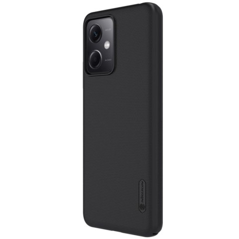 Nillkin Super Frosted Shield etui do Xiaomi Redmi Note 12 5G / Poco X5 5G pokrowiec na telefon czarne Nillkin Super Frosted Shield etui do Xiaomi Redmi Note 12 5G / Poco X5 5G pokrowiec na telefon czarne