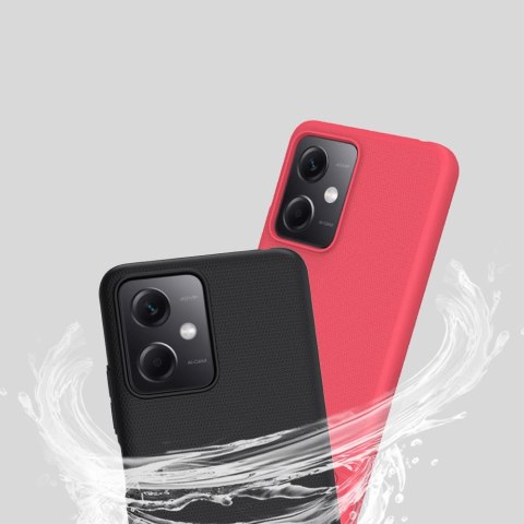 Nillkin Super Frosted Shield etui do Xiaomi Redmi Note 12 5G / Poco X5 5G pokrowiec na telefon czarne Nillkin Super Frosted Shield etui do Xiaomi Redmi Note 12 5G / Poco X5 5G pokrowiec na telefon czarne