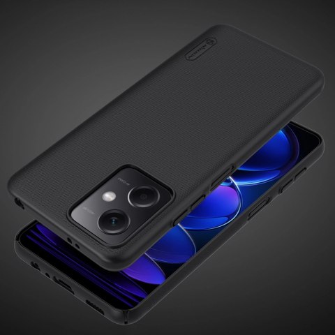 Nillkin Super Frosted Shield etui do Xiaomi Redmi Note 12 5G / Poco X5 5G pokrowiec na telefon czarne Nillkin Super Frosted Shield etui do Xiaomi Redmi Note 12 5G / Poco X5 5G pokrowiec na telefon czarne