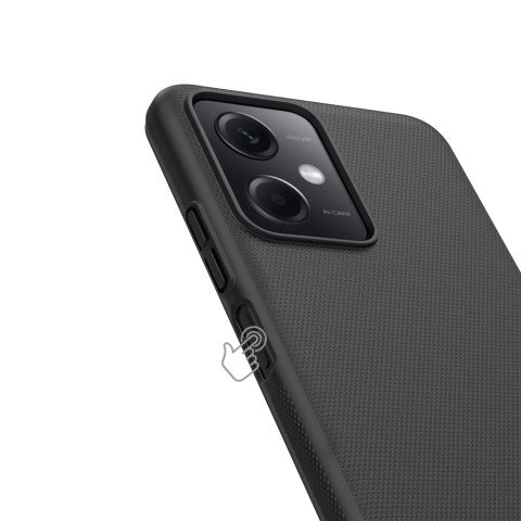 Nillkin Super Frosted Shield etui do Xiaomi Redmi Note 12 5G / Poco X5 5G pokrowiec na telefon czarne Nillkin Super Frosted Shield etui do Xiaomi Redmi Note 12 5G / Poco X5 5G pokrowiec na telefon czarne