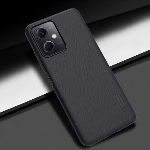Nillkin Super Frosted Shield etui do Xiaomi Redmi Note 12 5G / Poco X5 5G pokrowiec na telefon czarne Nillkin Super Frosted Shield etui do Xiaomi Redmi Note 12 5G / Poco X5 5G pokrowiec na telefon czarne