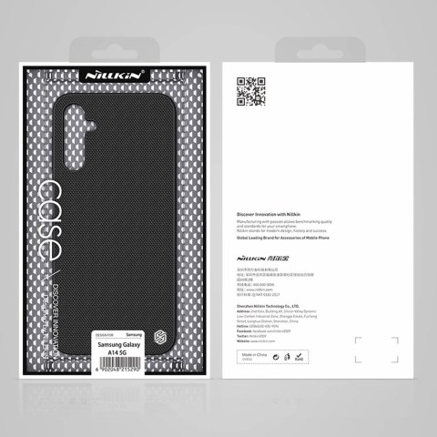 Nillkin Textured Case etui do Samsung Galaxy A14 5G / Galaxy A14 wzmocniony nylonowy pokrowiec czarne Nillkin Textured Case etui do Samsung Galaxy A14 5G / Galaxy A14 wzmocniony nylonowy pokrowiec czarne