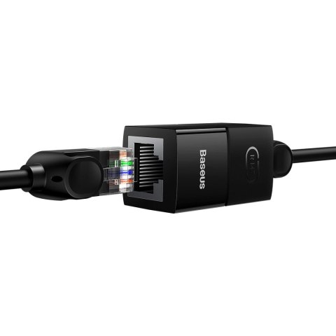 Złączka sieciowa łącznik kabli Ethernet RJ-45 Baseus AirJoy Series 10 szt. - czarna Złączka sieciowa łącznik kabli Ethernet RJ-45 Baseus AirJoy Series 10 szt. - czarna