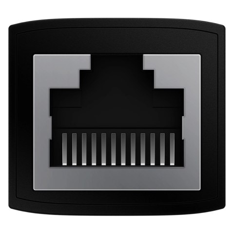Złączka sieciowa łącznik kabli Ethernet RJ-45 Baseus AirJoy Series 2 szt. - czarna Złączka sieciowa łącznik kabli Ethernet RJ-45 Baseus AirJoy Series 2 szt. - czarna