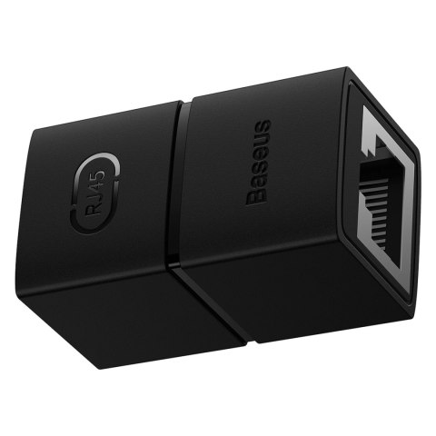 Złączka sieciowa łącznik kabli Ethernet RJ-45 Baseus AirJoy Series 2 szt. - czarna Złączka sieciowa łącznik kabli Ethernet RJ-45 Baseus AirJoy Series 2 szt. - czarna