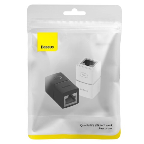 Złączka sieciowa łącznik kabli Ethernet RJ-45 Baseus AirJoy Series 2 szt. - czarna Złączka sieciowa łącznik kabli Ethernet RJ-45 Baseus AirJoy Series 2 szt. - czarna