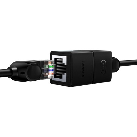 Złączka sieciowa łącznik kabli Ethernet RJ-45 Baseus AirJoy Series 2 szt. - czarna Złączka sieciowa łącznik kabli Ethernet RJ-45 Baseus AirJoy Series 2 szt. - czarna