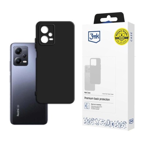 Etui 3mk Matt Case na Redmi Note 12 Pro+ - czarne