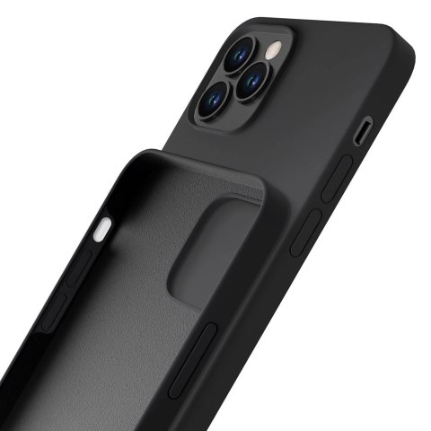 Etui 3mk Silicone Case na iPhone 12 Pro Max - czarne