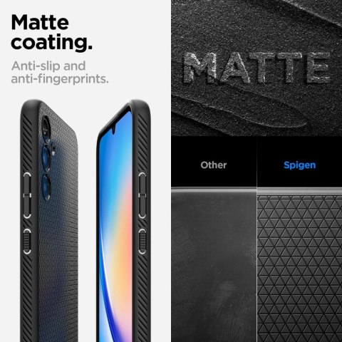 Etui Spigen Liquid Air na Samsung Galaxy A34 5G - czarny mat Etui Spigen Liquid Air na Samsung Galaxy A34 5G - czarny mat