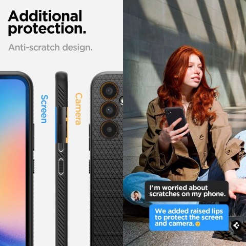 Etui Spigen Liquid Air na Samsung Galaxy A34 5G - czarny mat Etui Spigen Liquid Air na Samsung Galaxy A34 5G - czarny mat