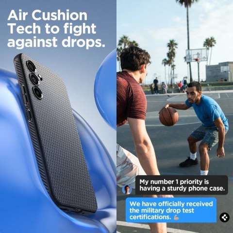 Etui Spigen Liquid Air na Samsung Galaxy A54 5G - czarny mat Etui Spigen Liquid Air na Samsung Galaxy A54 5G - czarny mat