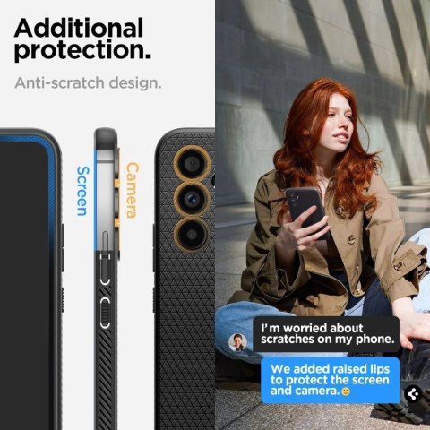 Etui Spigen Liquid Air na Samsung Galaxy A54 5G - czarny mat Etui Spigen Liquid Air na Samsung Galaxy A54 5G - czarny mat