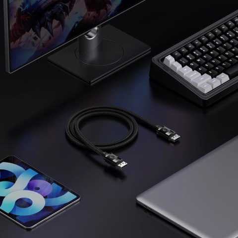 Kabel DisplayPort 8K 60Hz 2m Baseus High Definition Series - czarny Kabel DisplayPort 8K 60Hz 2m Baseus High Definition Series - czarny