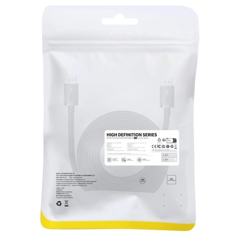 Kabel DisplayPort 8K 60Hz 2m Baseus High Definition Series - czarny Kabel DisplayPort 8K 60Hz 2m Baseus High Definition Series - czarny