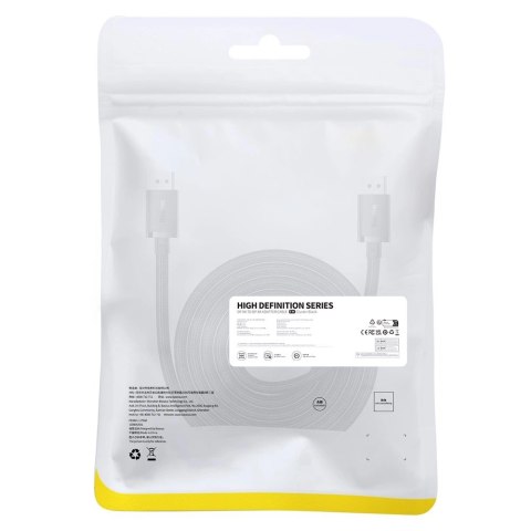 Kabel DisplayPort 8K 60Hz 5m Baseus High Definition Series - czarny Kabel DisplayPort 8K 60Hz 5m Baseus High Definition Series - czarny