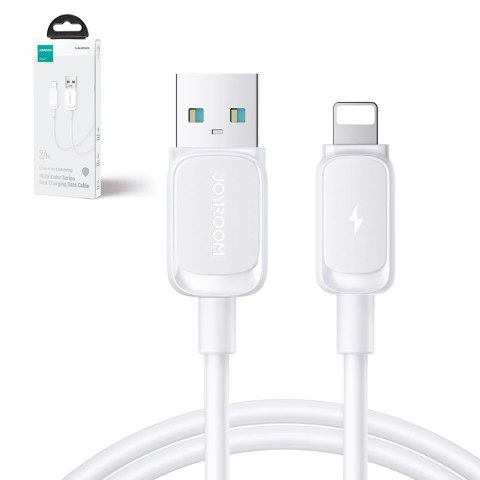 Kabel Joyroom Multi-Color Series A14 Lightning / USB-A 2.4A 1.2 m - biały Kabel Joyroom Multi-Color Series A14 Lightning / USB-A 2.4A 1.2 m - biały