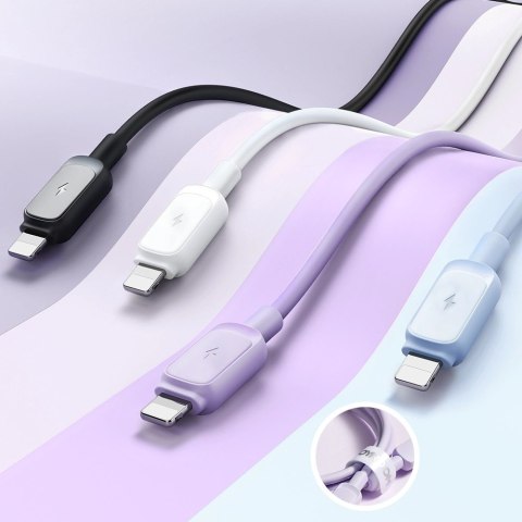 Kabel Joyroom Multi-Color Series A14 Lightning / USB-A 2.4A 1.2 m - biały Kabel Joyroom Multi-Color Series A14 Lightning / USB-A 2.4A 1.2 m - biały