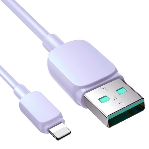 Kabel Joyroom Multi-Color Series A14 Lightning / USB-A 2.4A 1.2 m - fioletowy Kabel Joyroom Multi-Color Series A14 Lightning / USB-A 2.4A 1.2 m - fioletowy