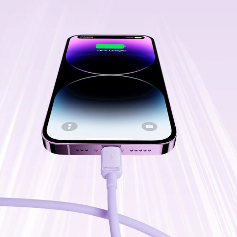 Kabel Joyroom Multi-Color Series A14 Lightning / USB-A 2.4A 1.2 m - fioletowy Kabel Joyroom Multi-Color Series A14 Lightning / USB-A 2.4A 1.2 m - fioletowy