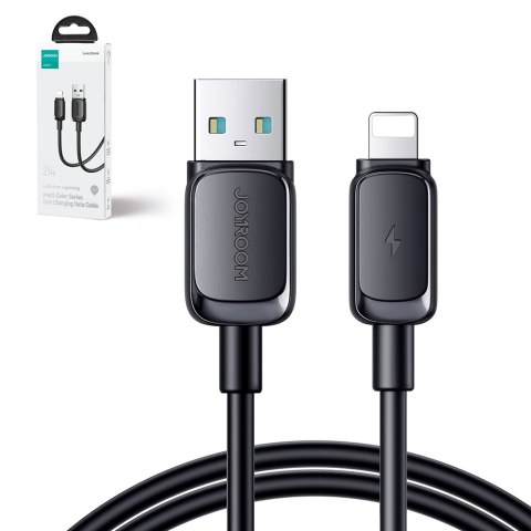 Kabel Joyroom Multi-Color Series A14 Lightning / USB-A 2.4A 2 m - czarny Kabel Joyroom Multi-Color Series A14 Lightning / USB-A 2.4A 2 m - czarny