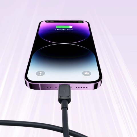 Kabel Joyroom Multi-Color Series A14 Lightning / USB-A 2.4A 2 m - czarny Kabel Joyroom Multi-Color Series A14 Lightning / USB-A 2.4A 2 m - czarny