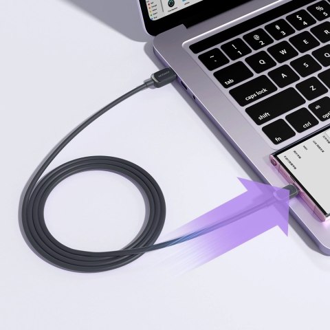 Kabel Joyroom Multi-Color Series A14 USB-A / USB-C 3A 1.2 m - czarny Kabel Joyroom Multi-Color Series A14 USB-A / USB-C 3A 1.2 m - czarny