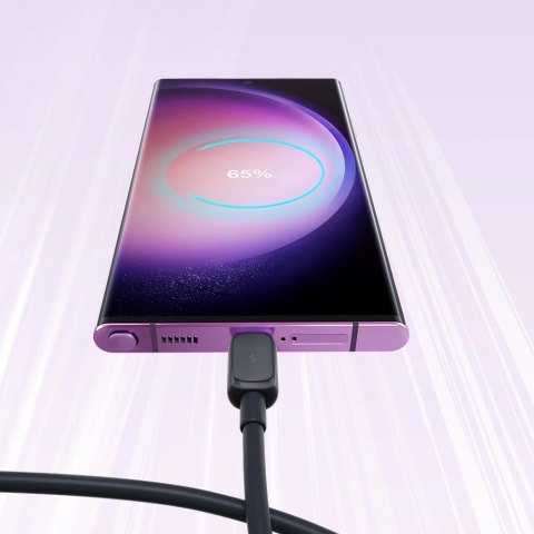Kabel Joyroom Multi-Color Series A14 USB-A / USB-C 3A 1.2 m - czarny Kabel Joyroom Multi-Color Series A14 USB-A / USB-C 3A 1.2 m - czarny