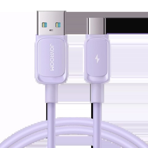 Kabel Joyroom Multi-Color Series A14 USB-A / USB-C 3A 1.2 m - fioletowy Kabel Joyroom Multi-Color Series A14 USB-A / USB-C 3A 1.2 m - fioletowy